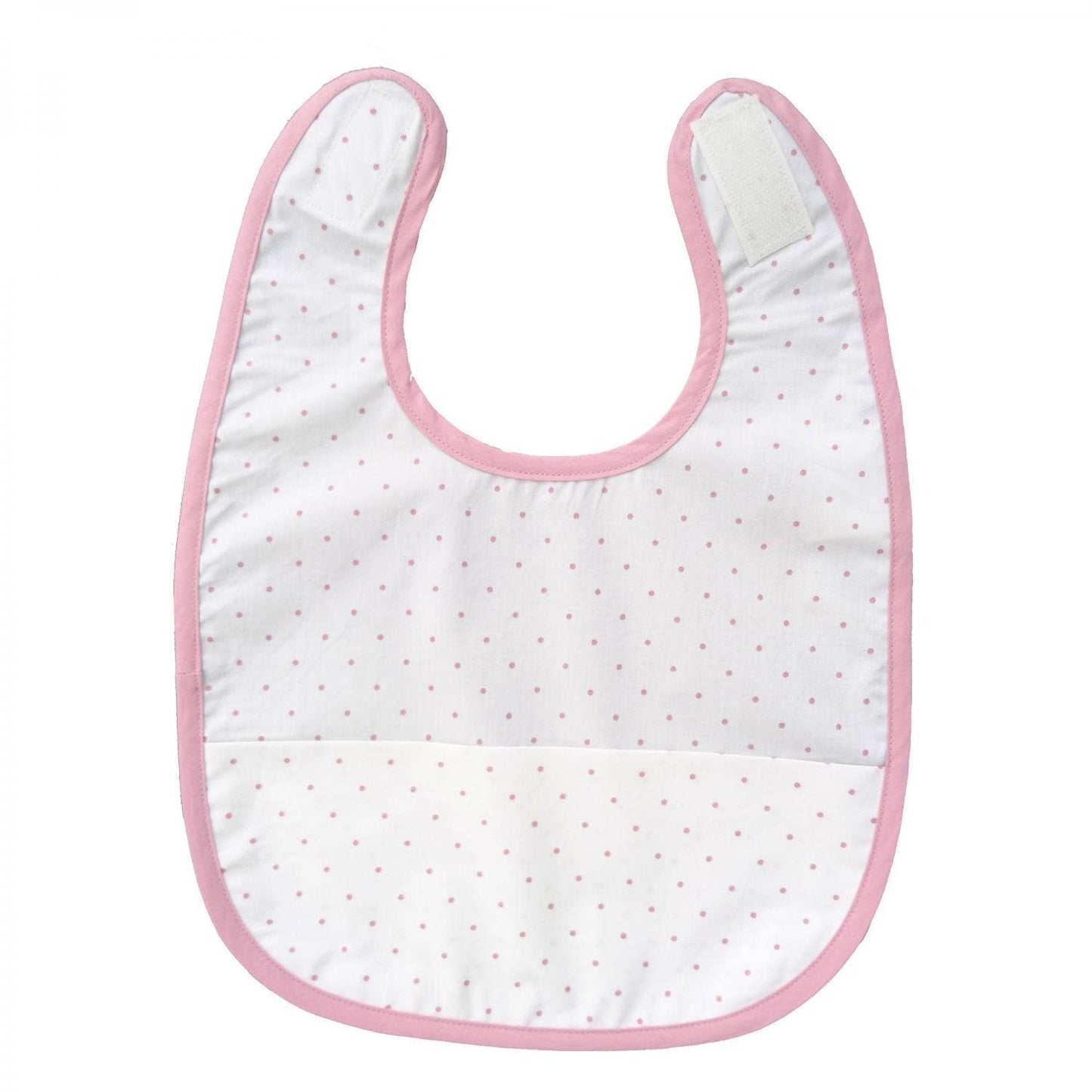 Summerville organic Ekologisk babyhaklapp vit/rosa dotty