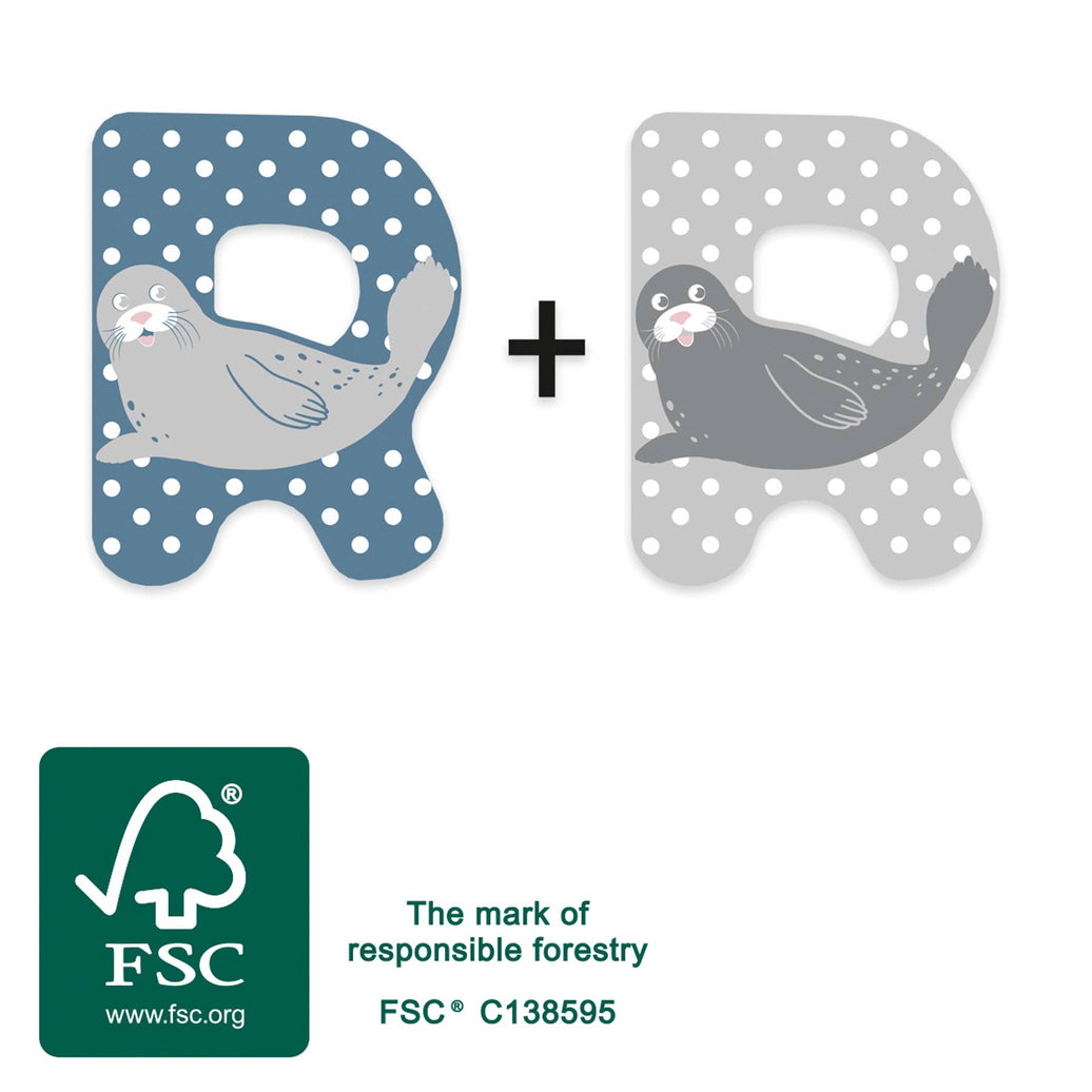 small foot Träbokstäver R