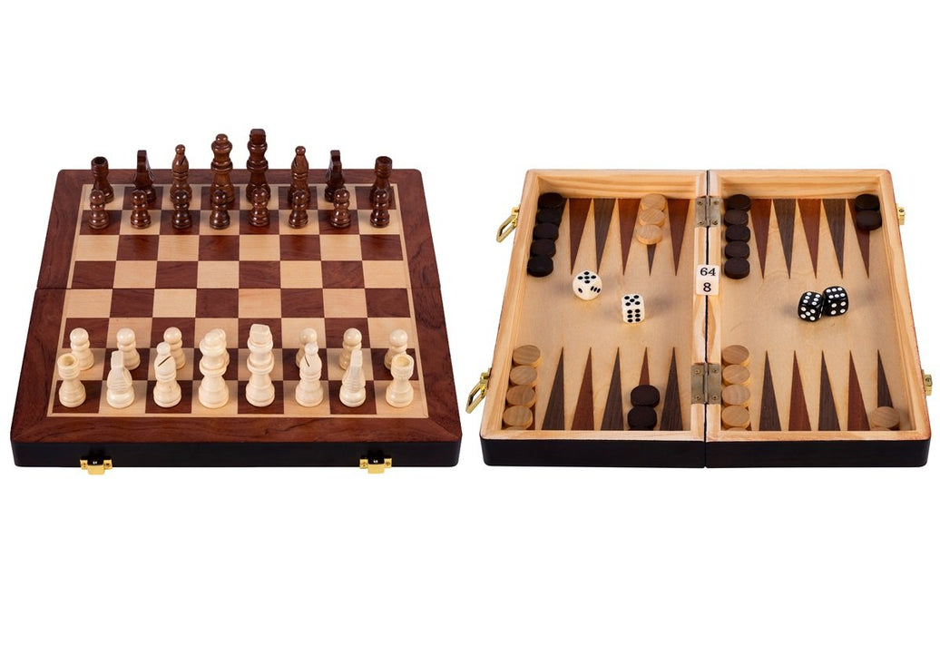 Engelhart - Schack och backgammon hopfällbart