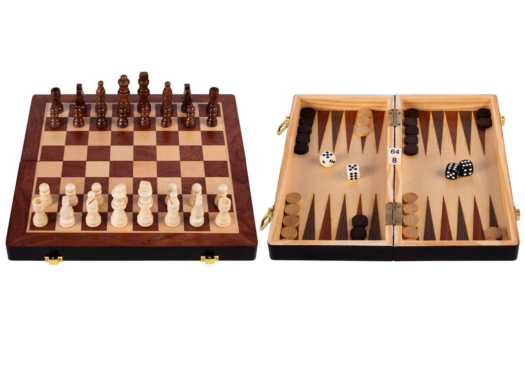 Engelhart - Schack och backgammon hopfällbart