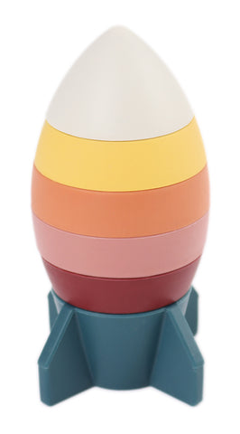 Carlo Baby Silicon Stacking Toy Rocket