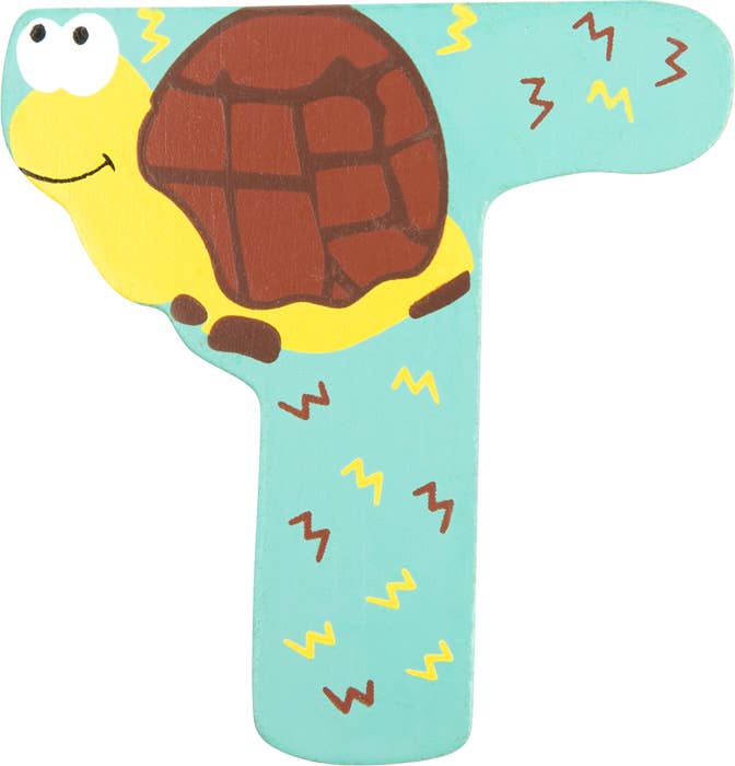 small foot Träbokstäver djur A-Z