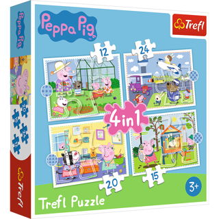 KÄRNAN, PUSSEL, TREFL - 12+15+20+24 BIT PEPPA PIG