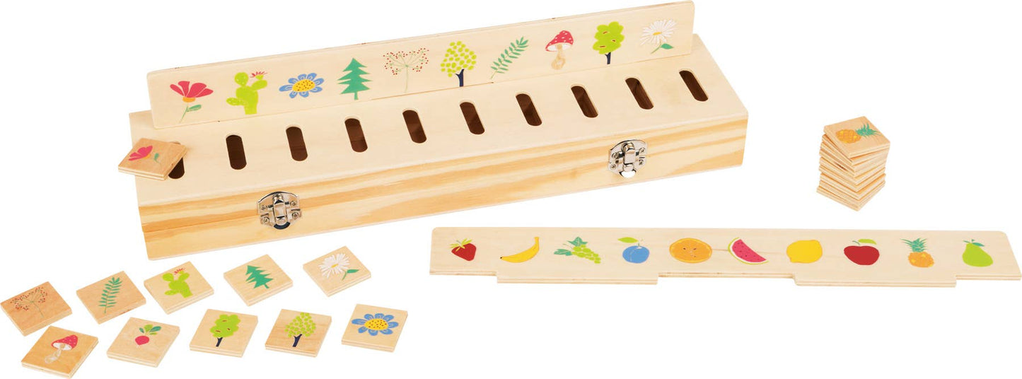 small foot Bild sorteringsbox ”Utbilda” | Pedagogiska leksaker | 100% Fsc