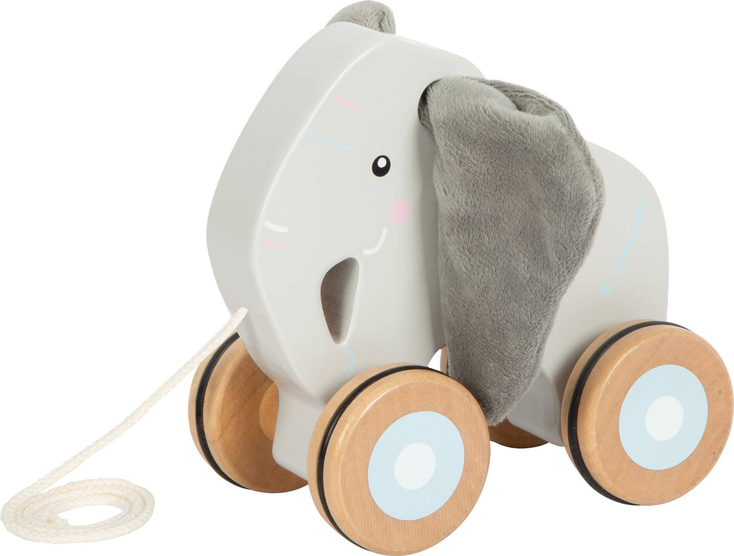 small foot Dragdjur elefant med prasselöron | Motorik | Trä