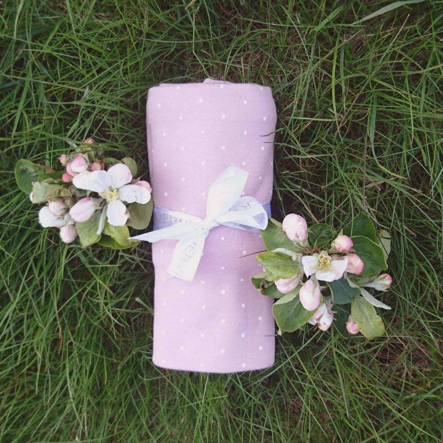 Summerville organic Babyfilt Mjuk Rosa Prickig GOTS