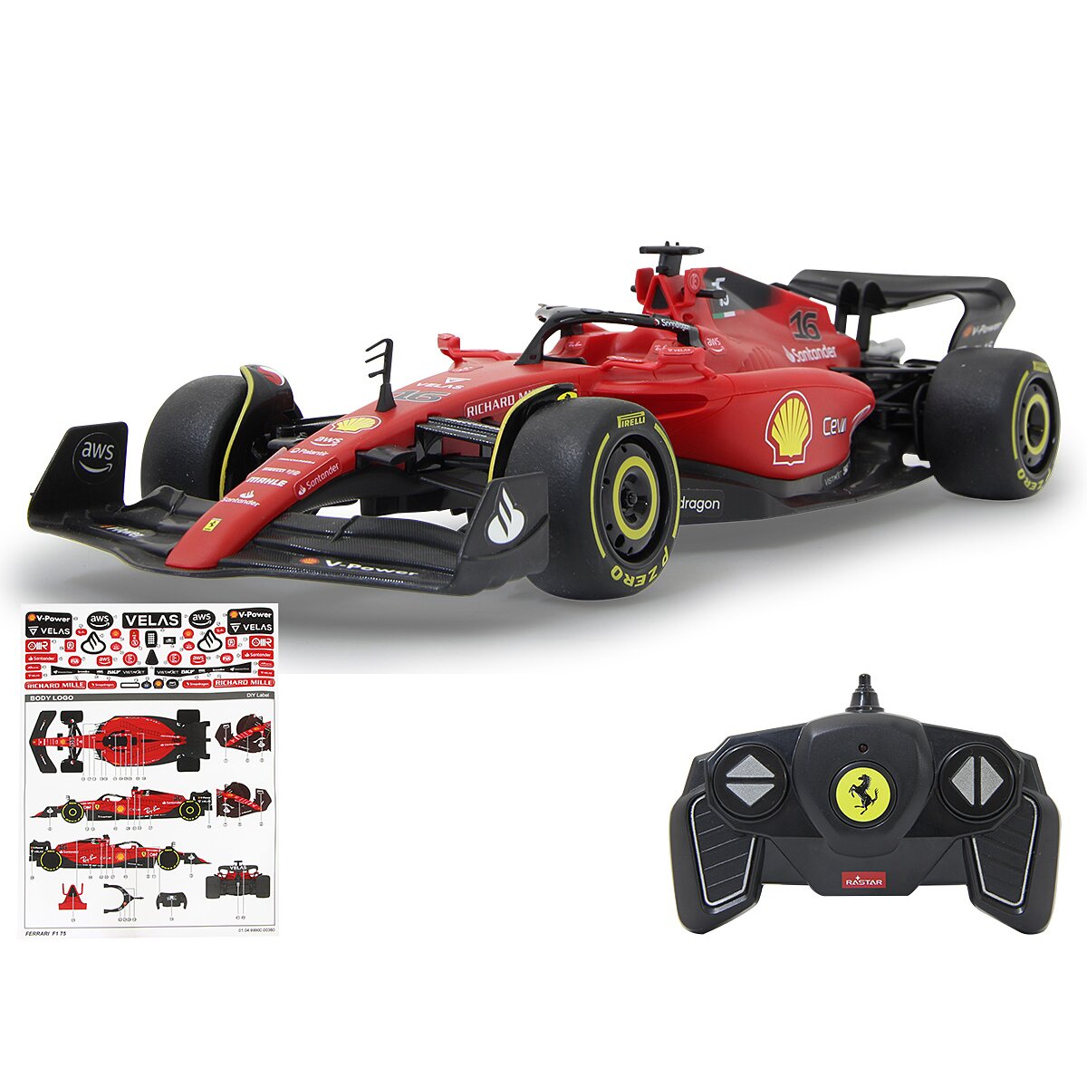 JAMARA Ferrari F1-75 1:18 red 2,4GHz