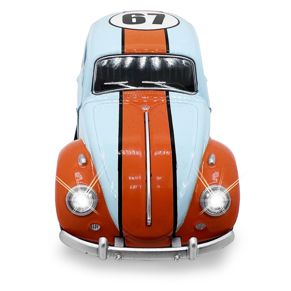 JAMARA Volkwagen Classical Beetle 1967 Diecast 1:28 light blue incl. Button cells