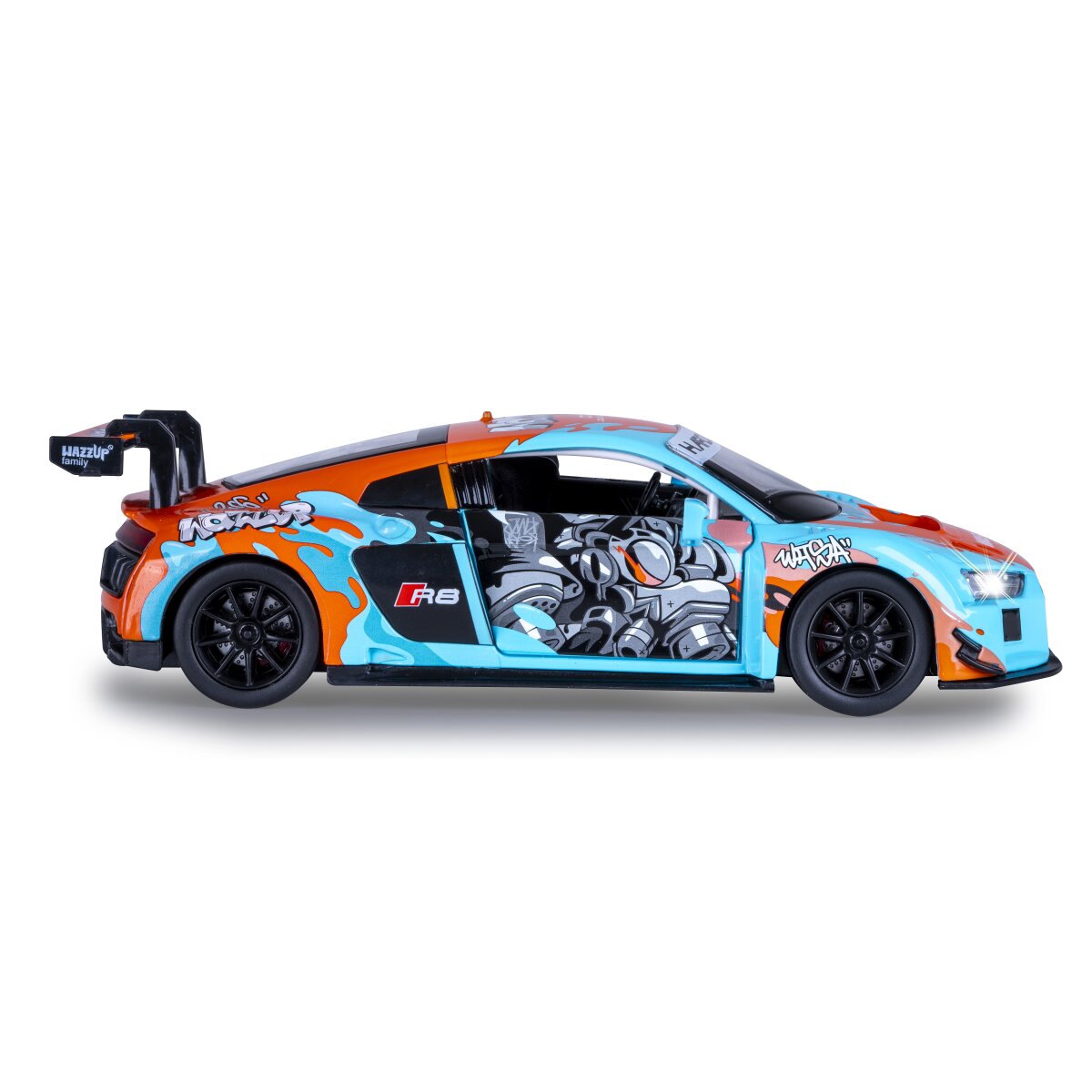 JAMARA Audi R8 LMS Diecast 1:24 blue incl. Button cells