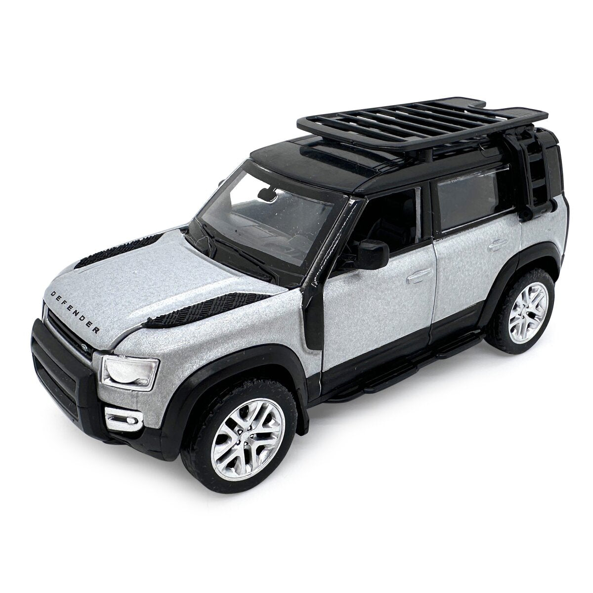 JAMARA Land Rover Defender 110 Diecast 1:43 silver 2in1