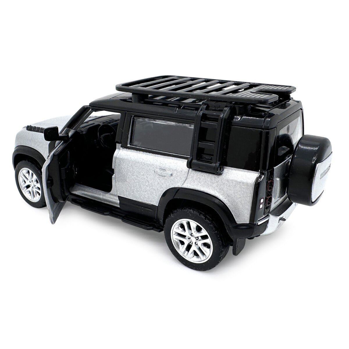 JAMARA Land Rover Defender 110 Diecast 1:43 silver 2in1