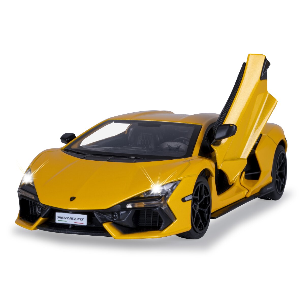 JAMARA Lamborghini Revuelto Diecast 1:24 yellow incl. Button cells