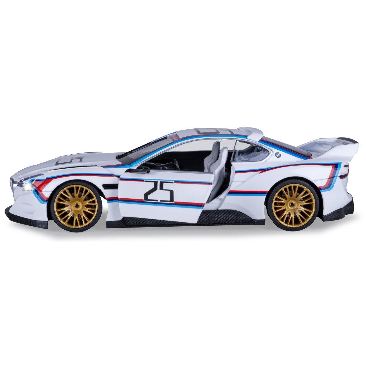 JAMARA BMW 3.0 CSL Hommage R Diecast 1:24 white incl. Button cells