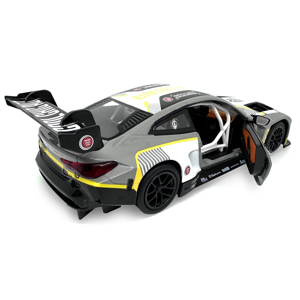JAMARA BMW M4 GT3 Diecast 1:24 grey incl. Button cells