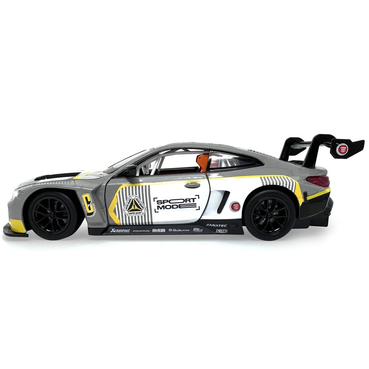 JAMARA BMW M4 GT3 Diecast 1:24 grey incl. Button cells