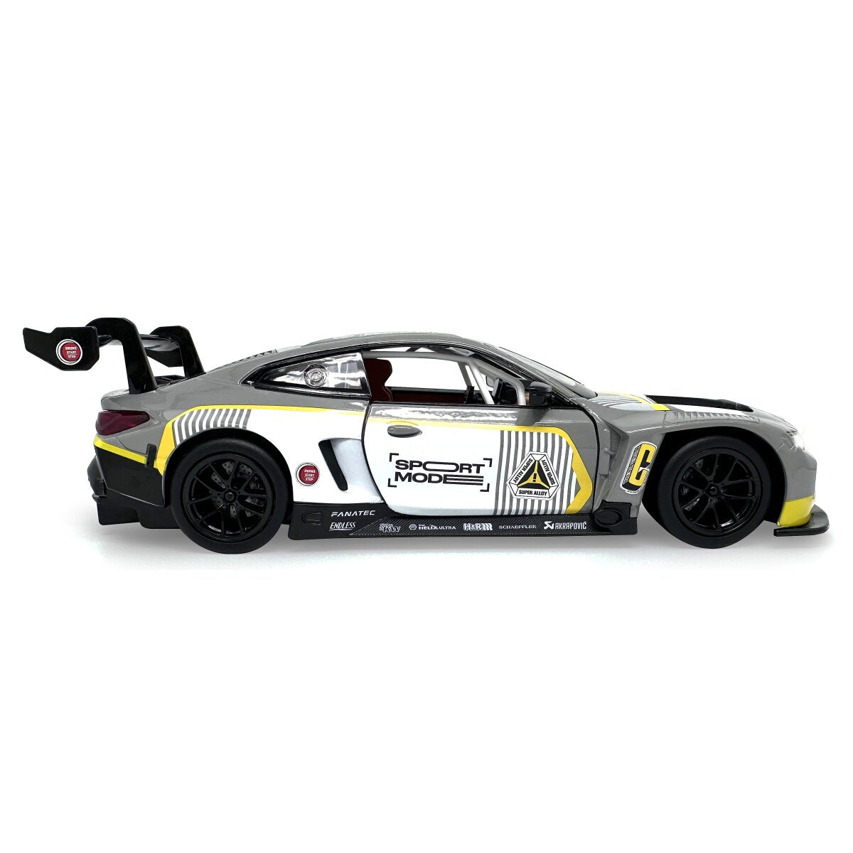 JAMARA BMW M4 GT3 Diecast 1:24 grey incl. Button cells