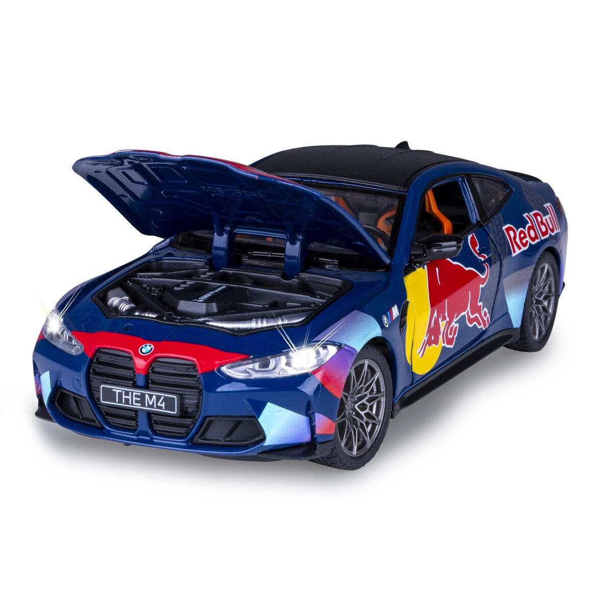 JAMARA BMW M4 Diecast 1:24 blue incl. Button cells