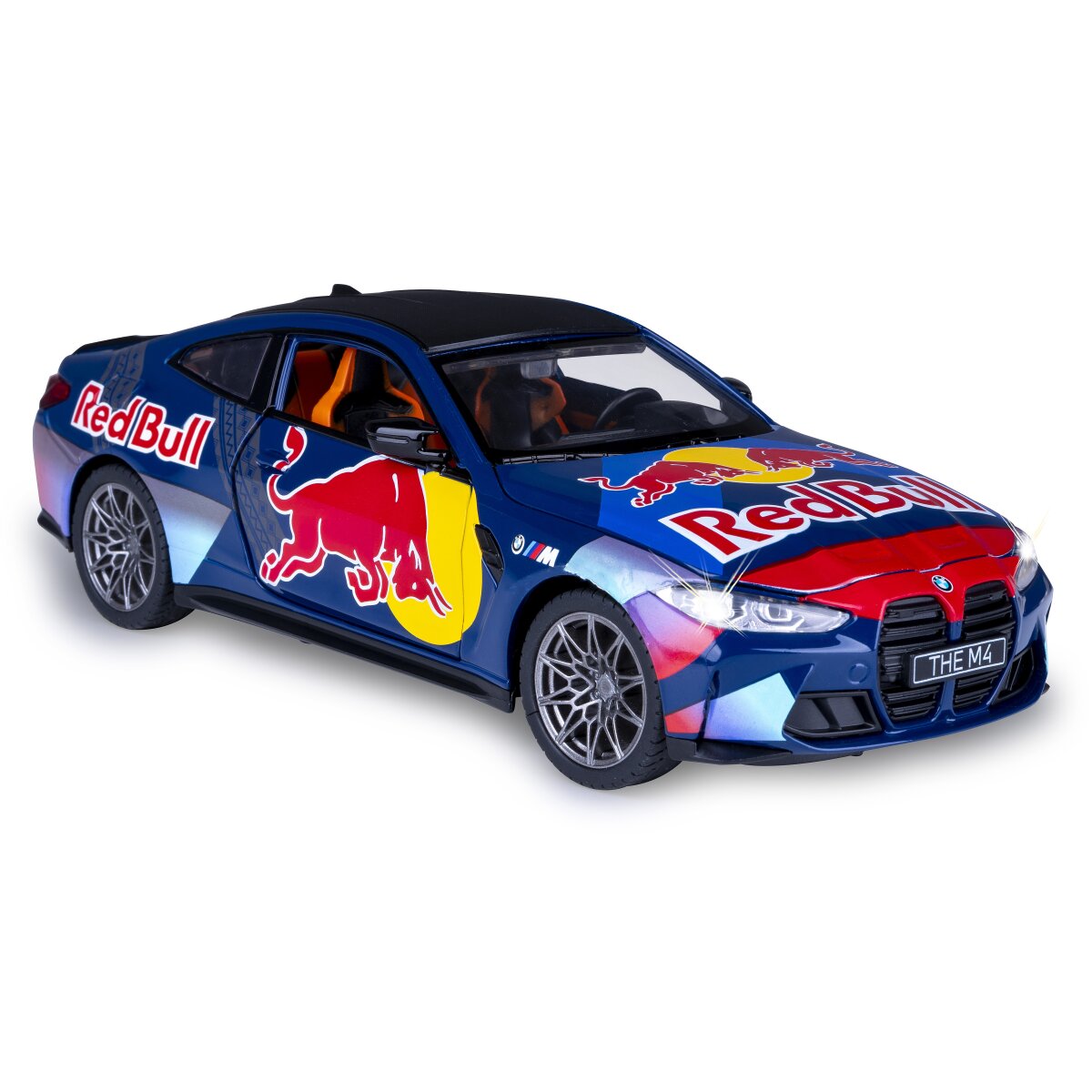 JAMARA BMW M4 Diecast 1:24 blue incl. Button cells