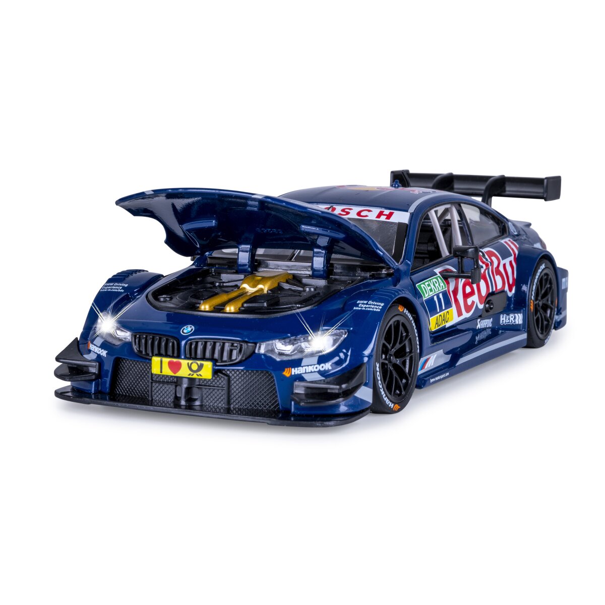 JAMARA BMW M4 DTM Diecast 1:24 blue incl. Button cells