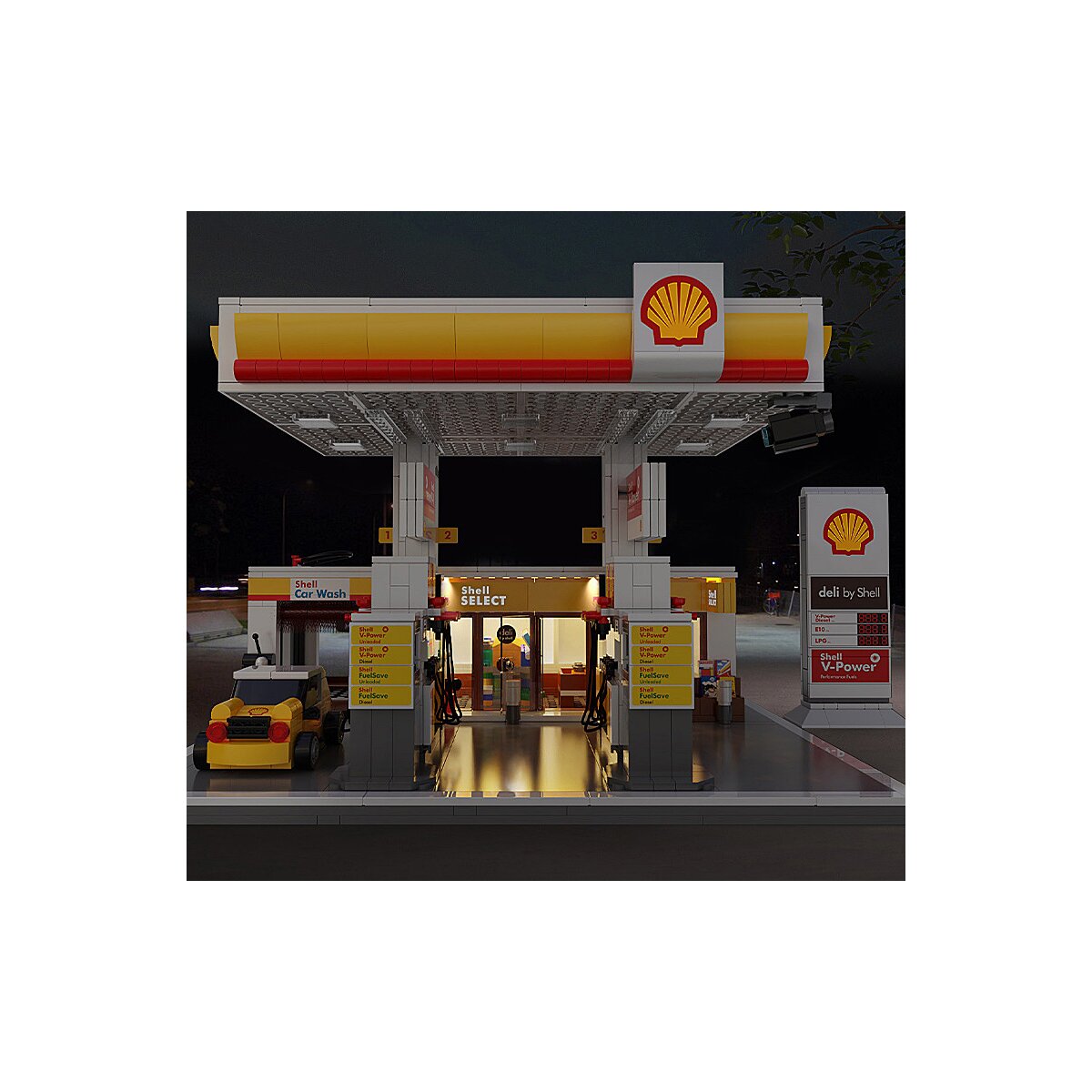 JAMARA CaDA Shell Gas station with shop and car wash Bricks