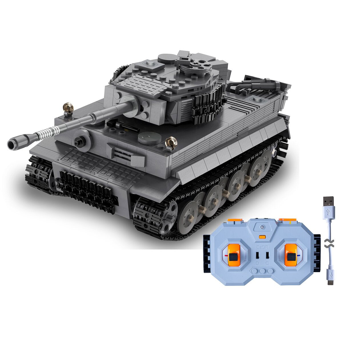 JAMARA CaDA Tank Tiger 1:35 grey 2,4GHz Bricks