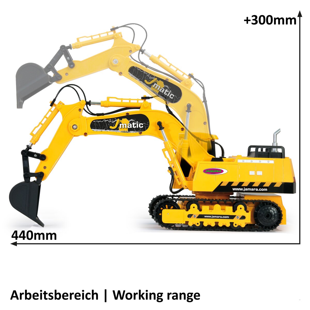 JAMARA Excavator J-Matic 1:27 2,4GHz 4+2 Channel