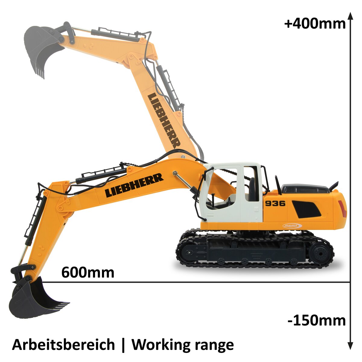 JAMARA Liebherr R936 Grävmaskin 1:20