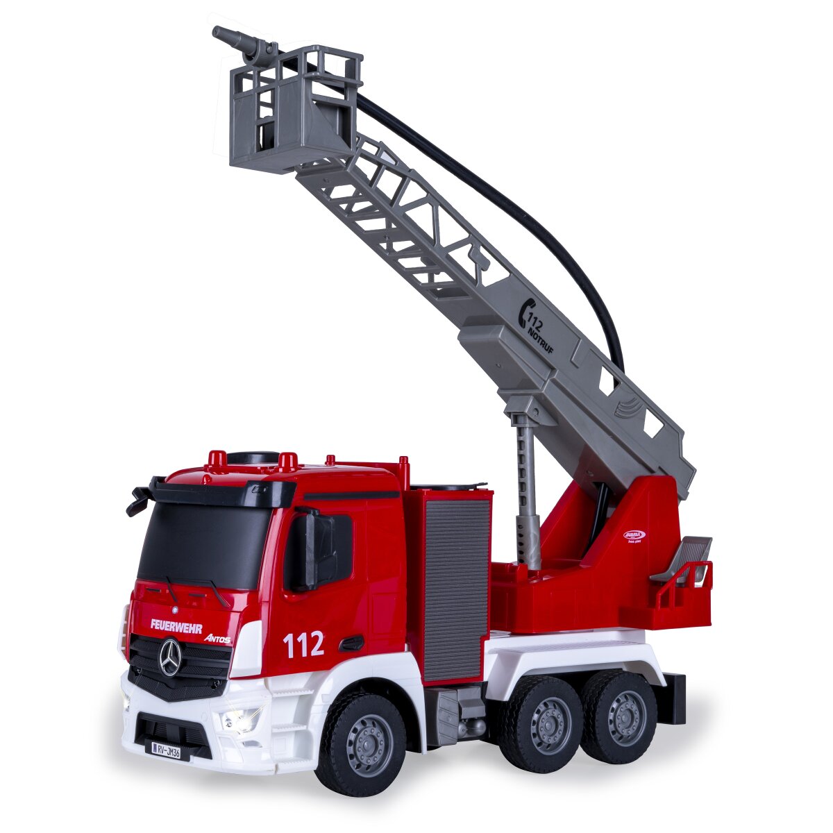 JAMARA Fire Truck turnable Ladder Mercedes-Benz Antos 1:26 2,4GHz with spray function