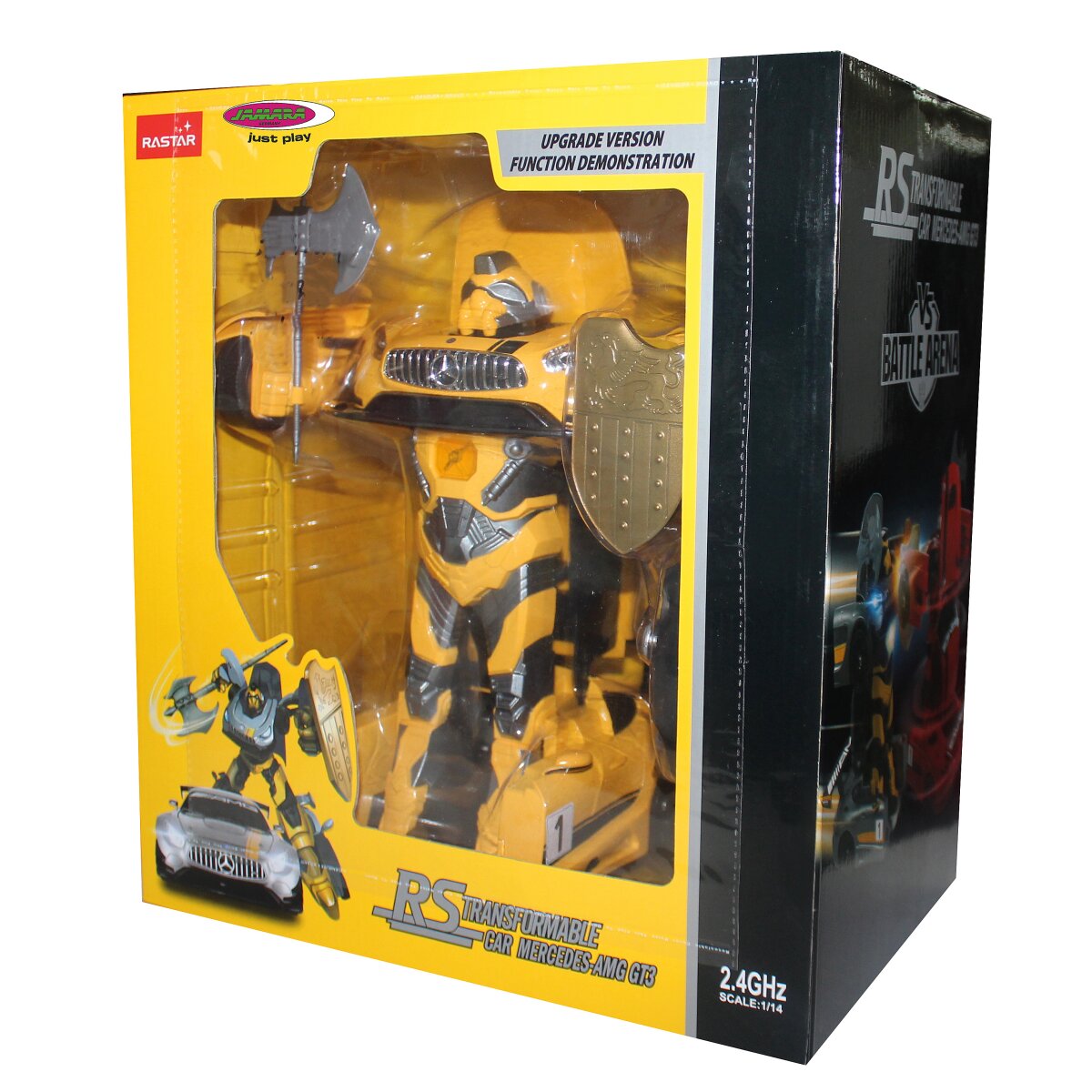 JAMARA Mercedes-Benz AMG GT3 1:14 yellow 2,4GHz transformable