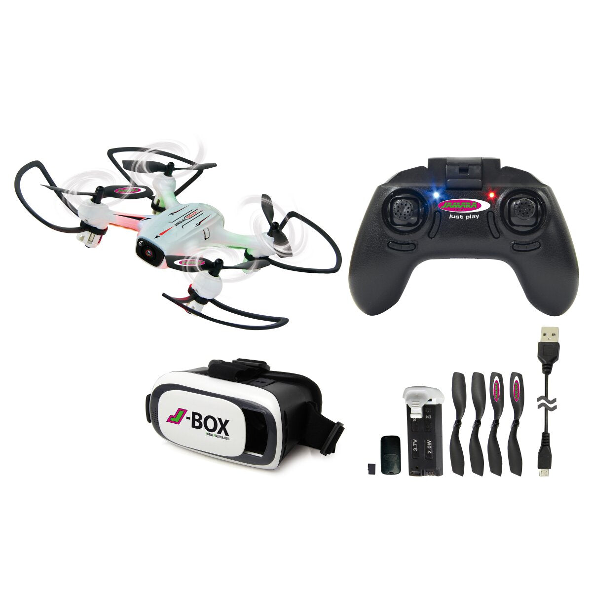JAMARA Angle 120 VR Drone Wide Angle Altitude HD FPV Wifi