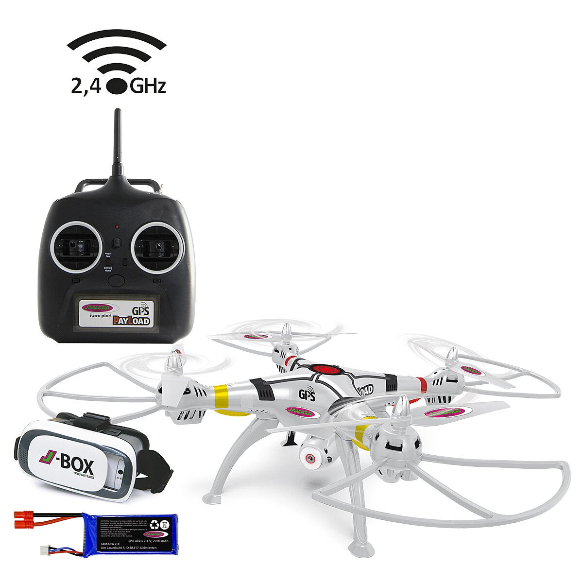 JAMARA Payload GPS VR Drone Altitude HD FPV Wifi Coming Home