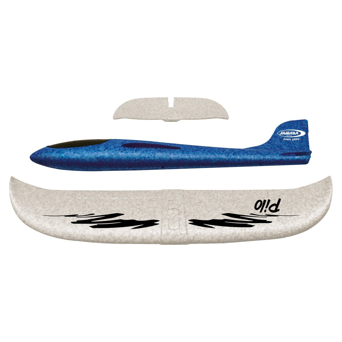 JAMARA Pilo Foam Hand Launch Glider EPP wing white fuselage blue