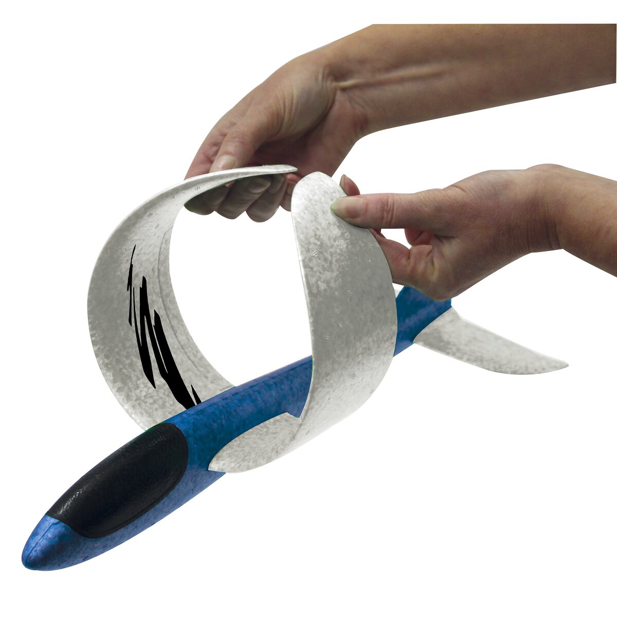 JAMARA Pilo Foam Hand Launch Glider EPP wing white fuselage blue