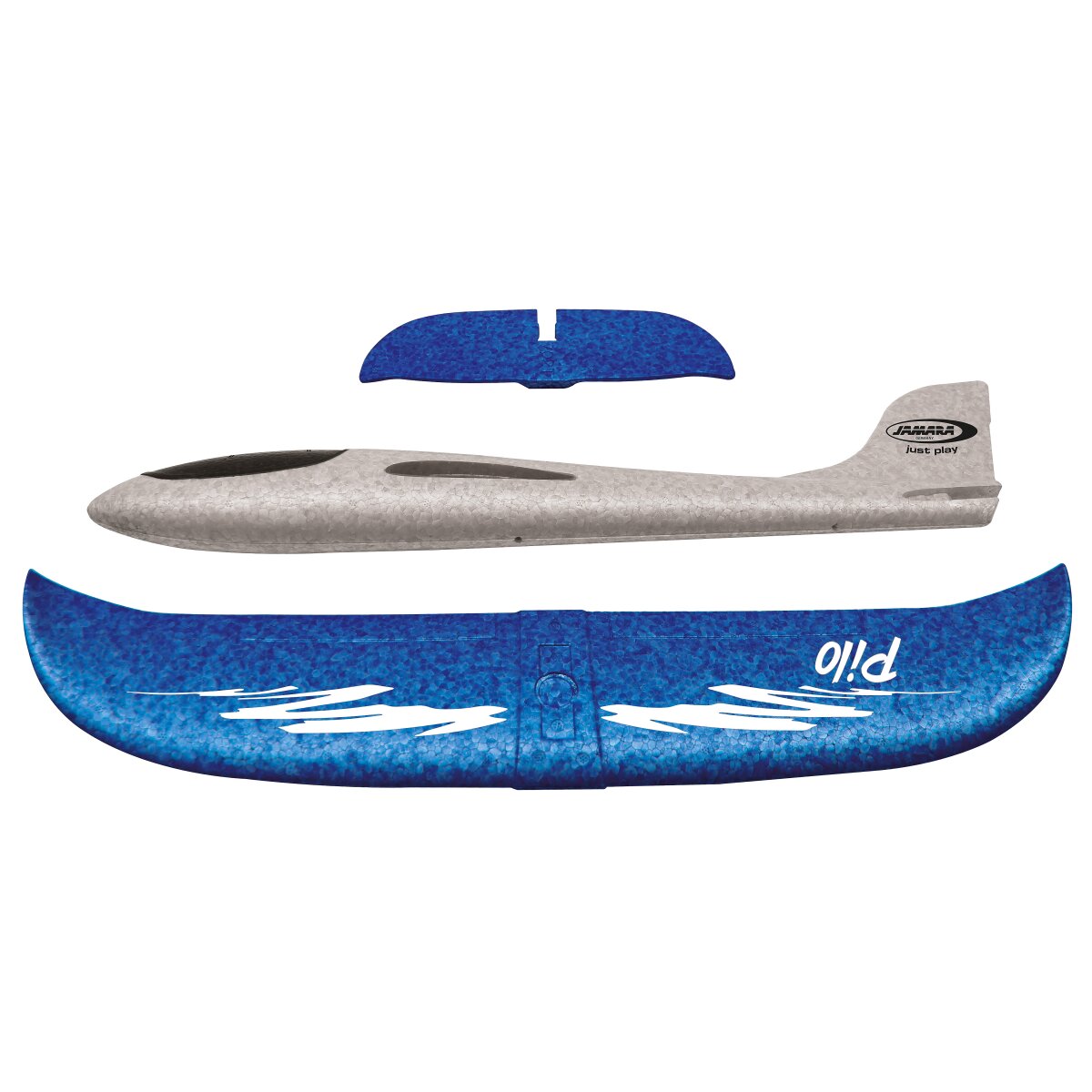 JAMARA Pilo Foam Hand Launch Glider EPP wing blue fuselage white
