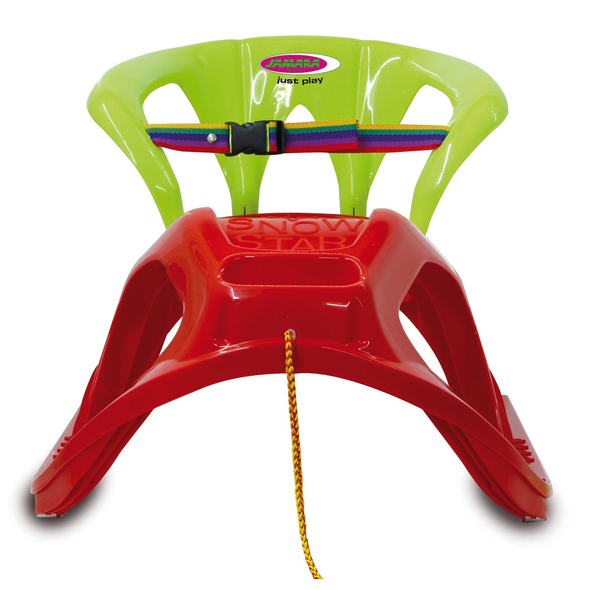 Snow Play Sled Snow-Star med ryggstöd