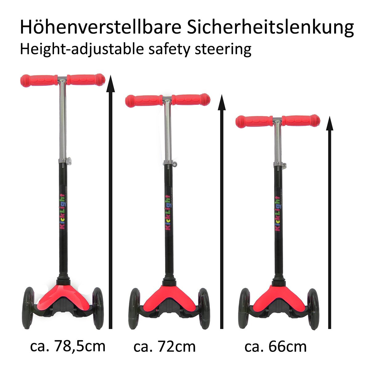 JAMARA KickLight Scooter red