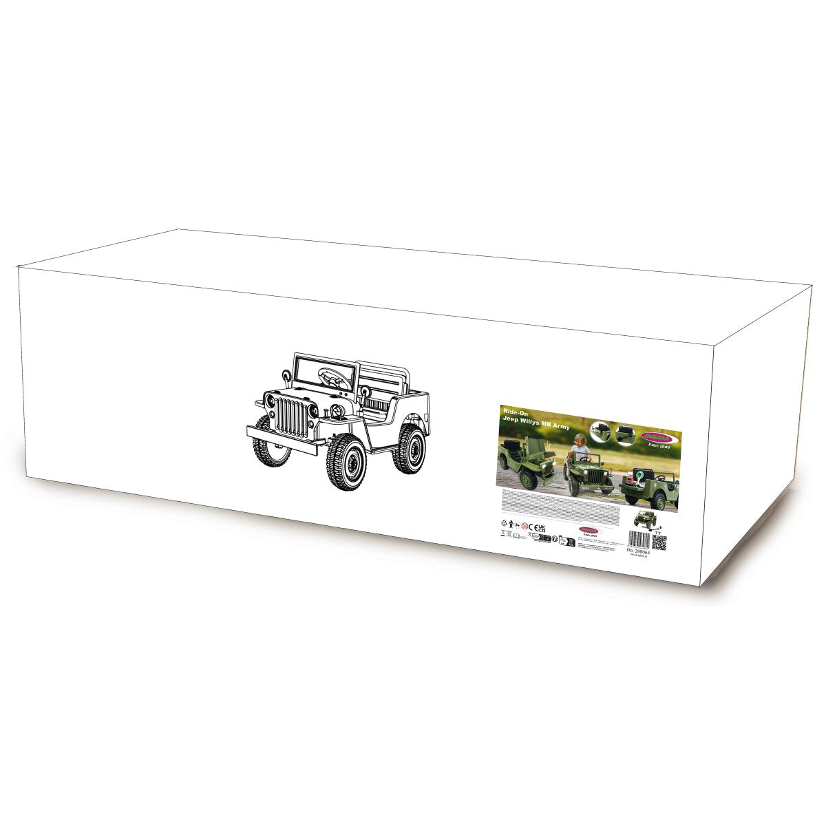JAMARA Ride-on Jeep Willys MB