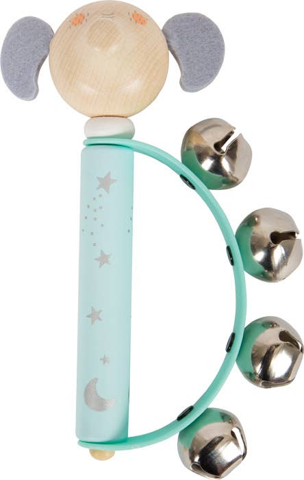 small foot Visa baby klocka krans pastell | displayer | trä