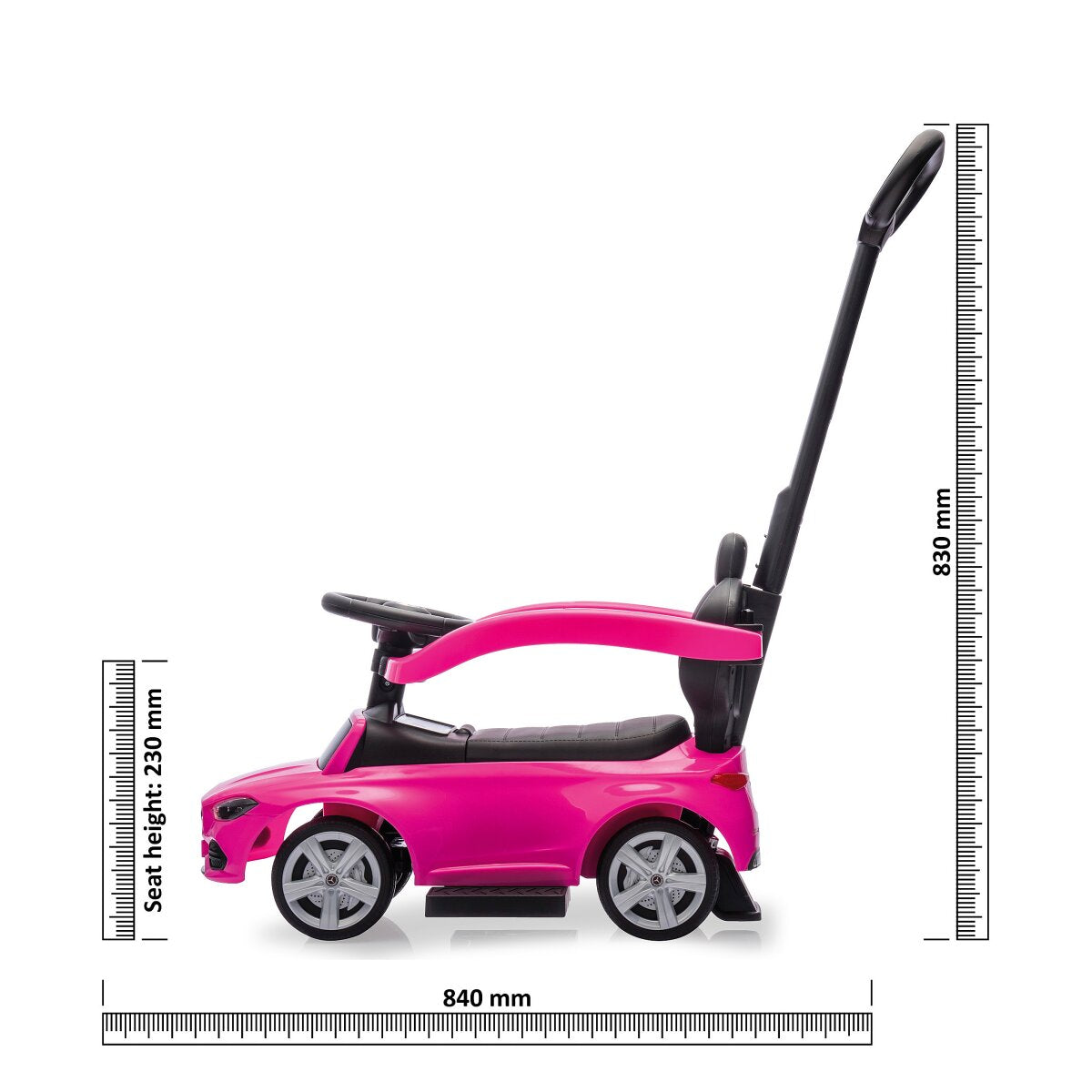 JAMARA Push Car Mercedes-Benz C-Class pink 3in1