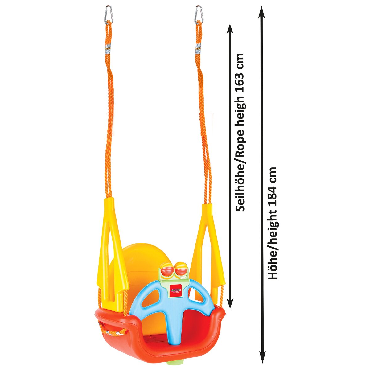 JAMARA Children Swing Grow with me 3in1 red