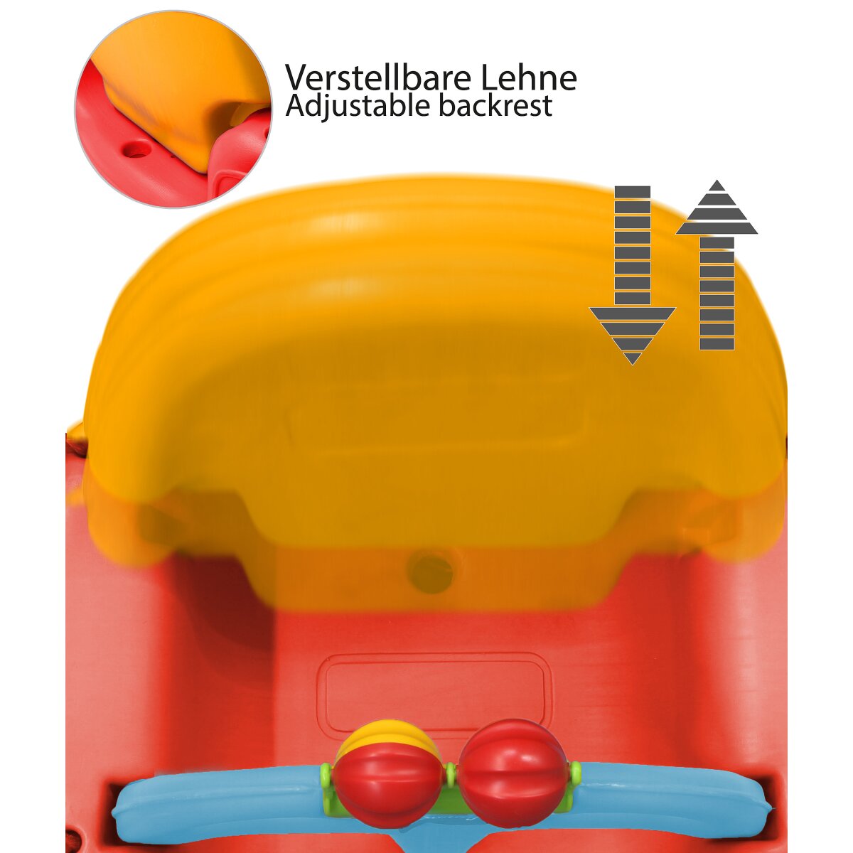 JAMARA Children Swing Grow with me 3in1 red