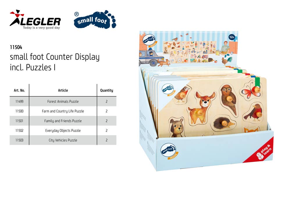 small foot Small Foot Counter Display Inställning Pussel | Skärmar | Trä