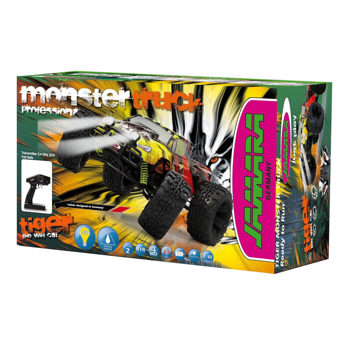 JAMARA Tiger Monstertruck 4WD 1:10 NiMh 2,4GHz with LED