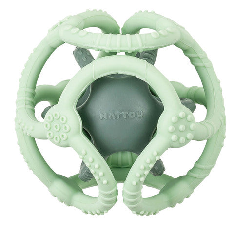 Nattou Soft Silicone Aktivitetsboll "Grön"