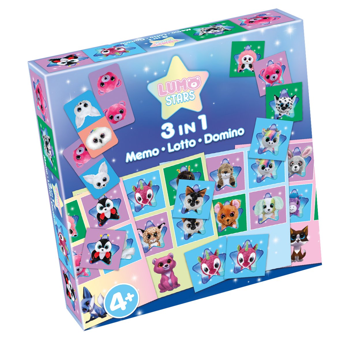 Tactic Lumo Stars 3 in 1 brädspel