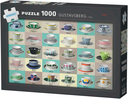 KÄRNAN, PUSSEL, TREFL - 1000 BIT GUSTAVSBERG, CUPS