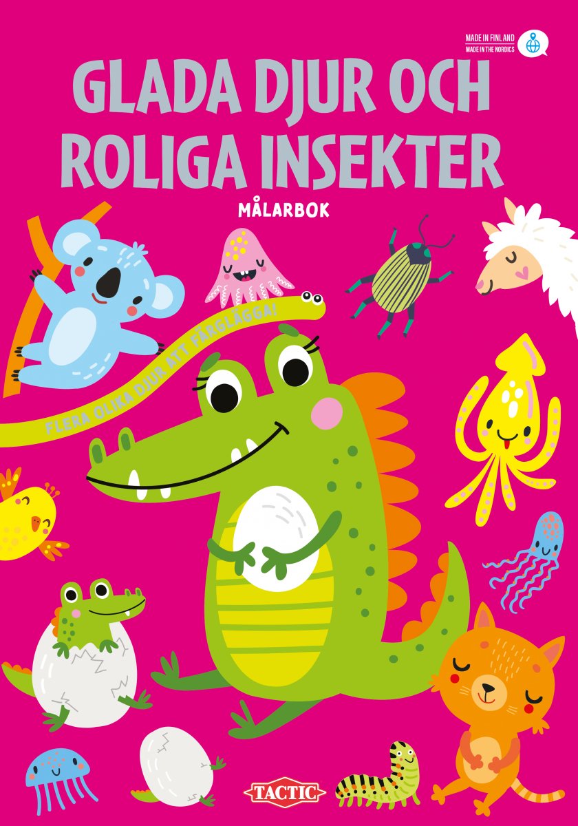 Tactic Glada djur målarbok