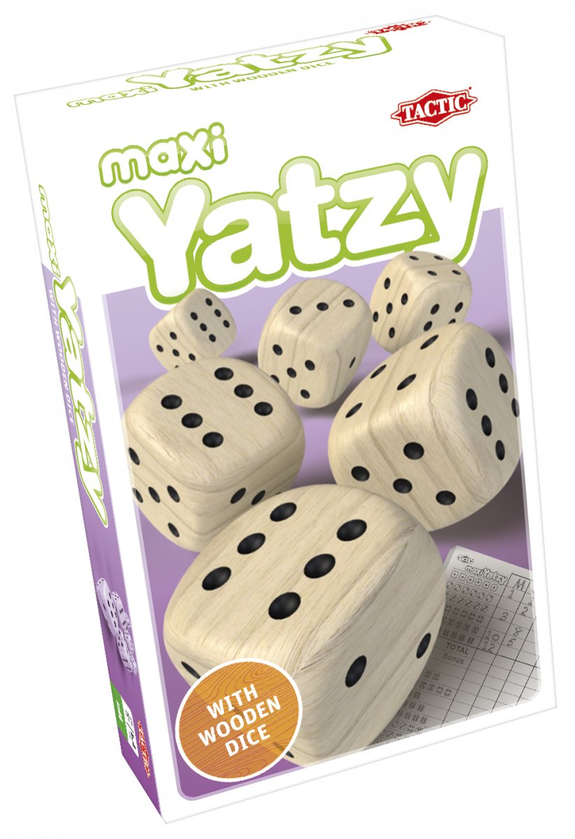 Tactic Maxi Yatzy med trä-tärningar