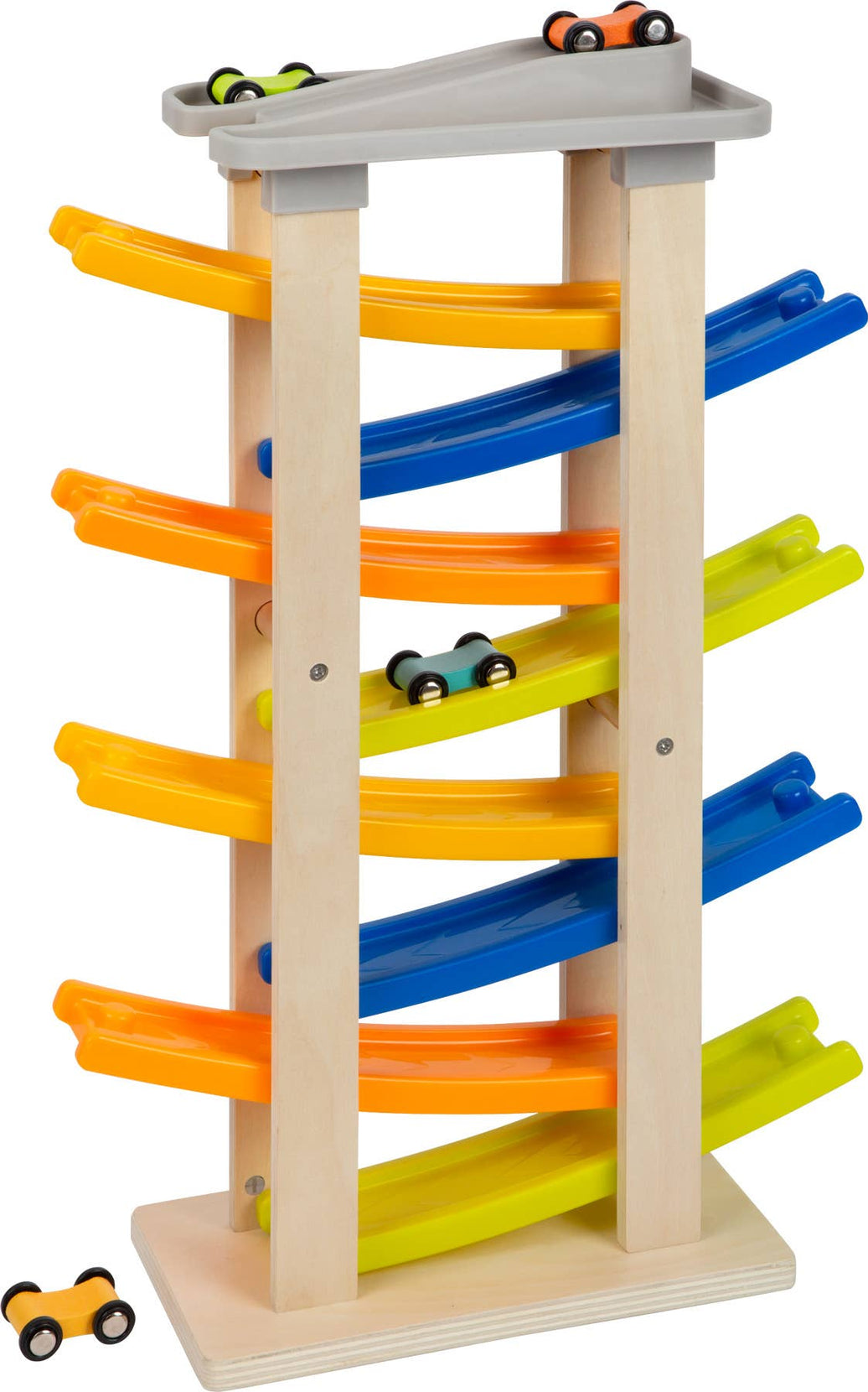 small foot Racetrack med Parkeringsdäck