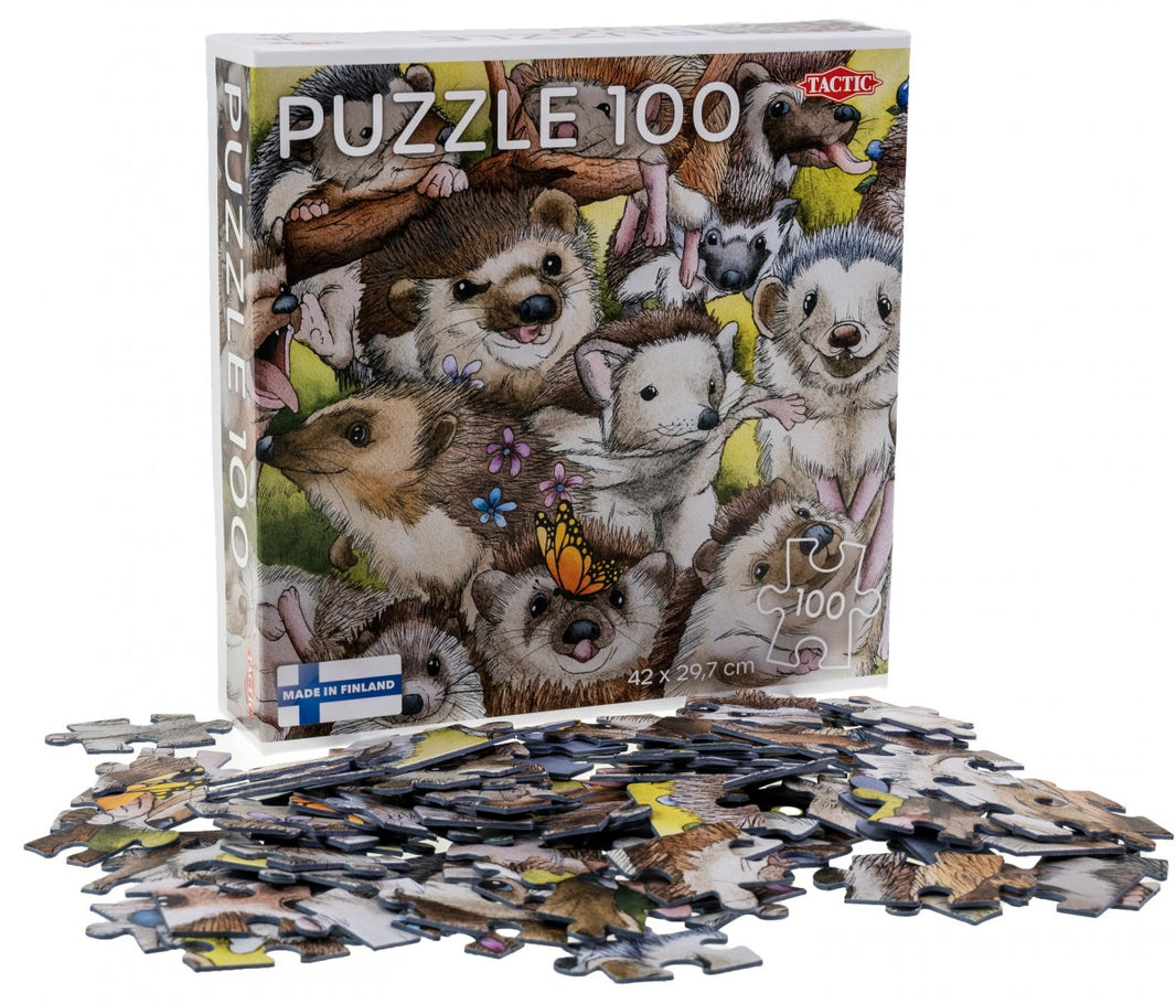 Tactic Puzzle Lovers Hedgehogs 100 bitar
